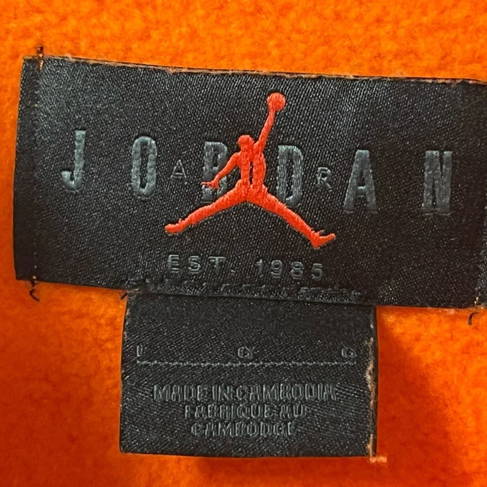 Jordan Flight MVP Orange Crewneck Sweatshirt Michael Jordan Mens Large L